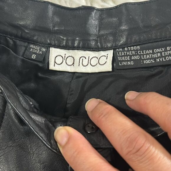 PIA RUCCI LEATHER PANTS SIZE 6 - Picture 7 of 9